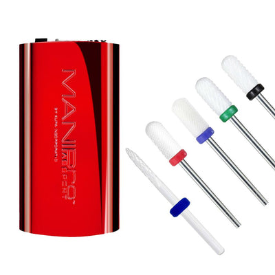 KUPA / ManiPro Passport - Candy Apple Red *SKYLINE EXCLUSIVE* + Ceramic Drill Bits Bundle