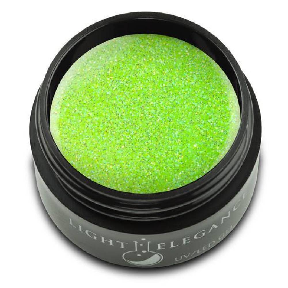 LIGHT ELEGANCE UV/LED Glitter Gel - Electric Lime 835