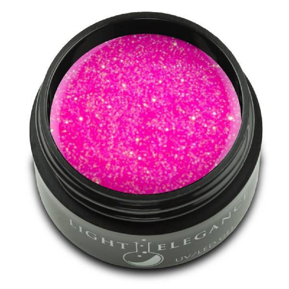 LIGHT ELEGANCE UV/LED Glitter Gel - Hot Pink 864