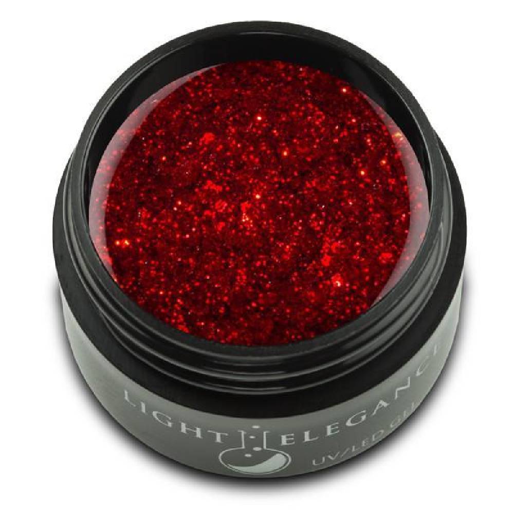 LIGHT ELEGANCE UV/LED Glitter Gel - Little Red Sled 854