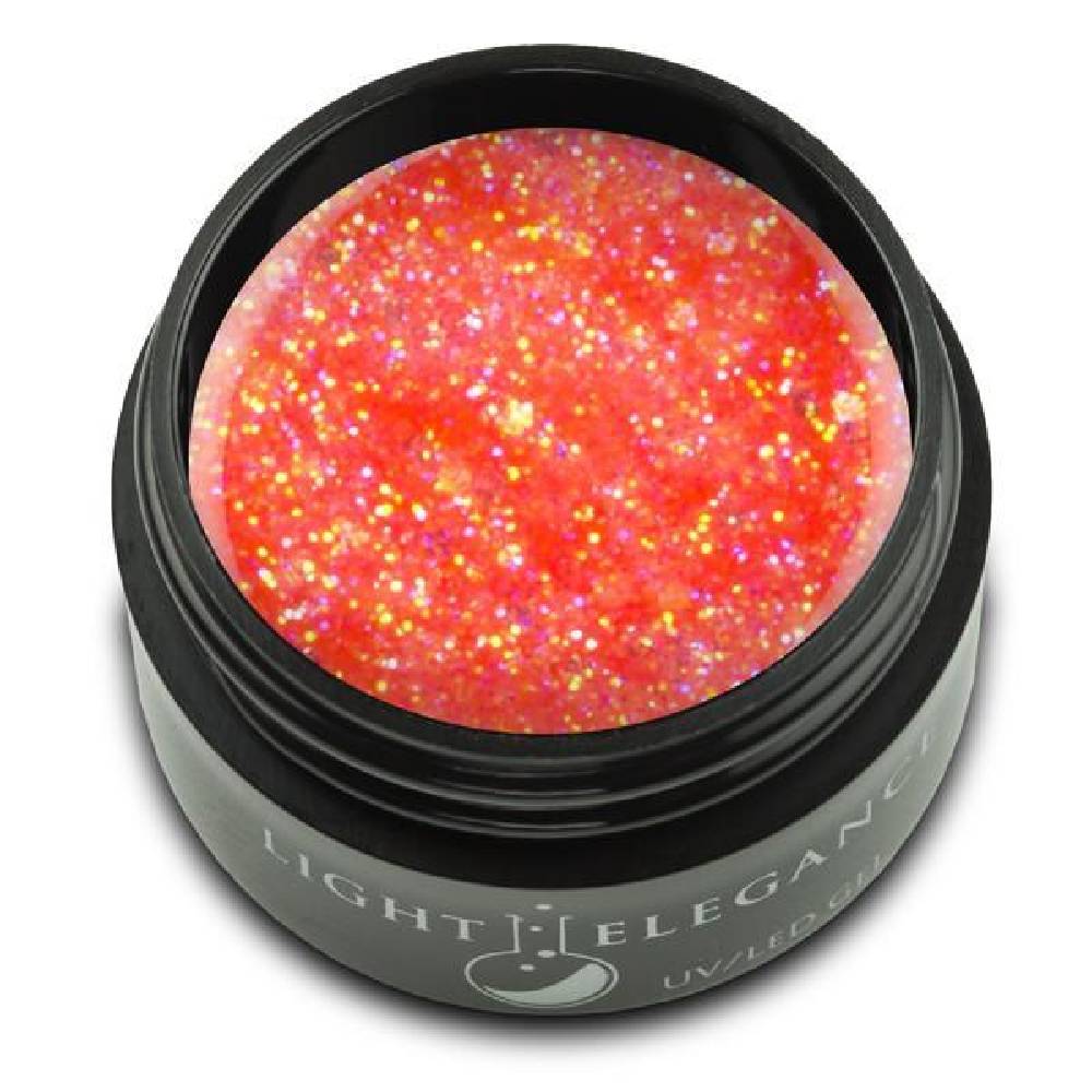 LIGHT ELEGANCE UV/LED Glitter Gel - Mango Crush 956