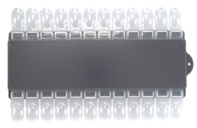 Removable Clear Natural Shape Nail Swatch Plate with 24 Nail Swatches