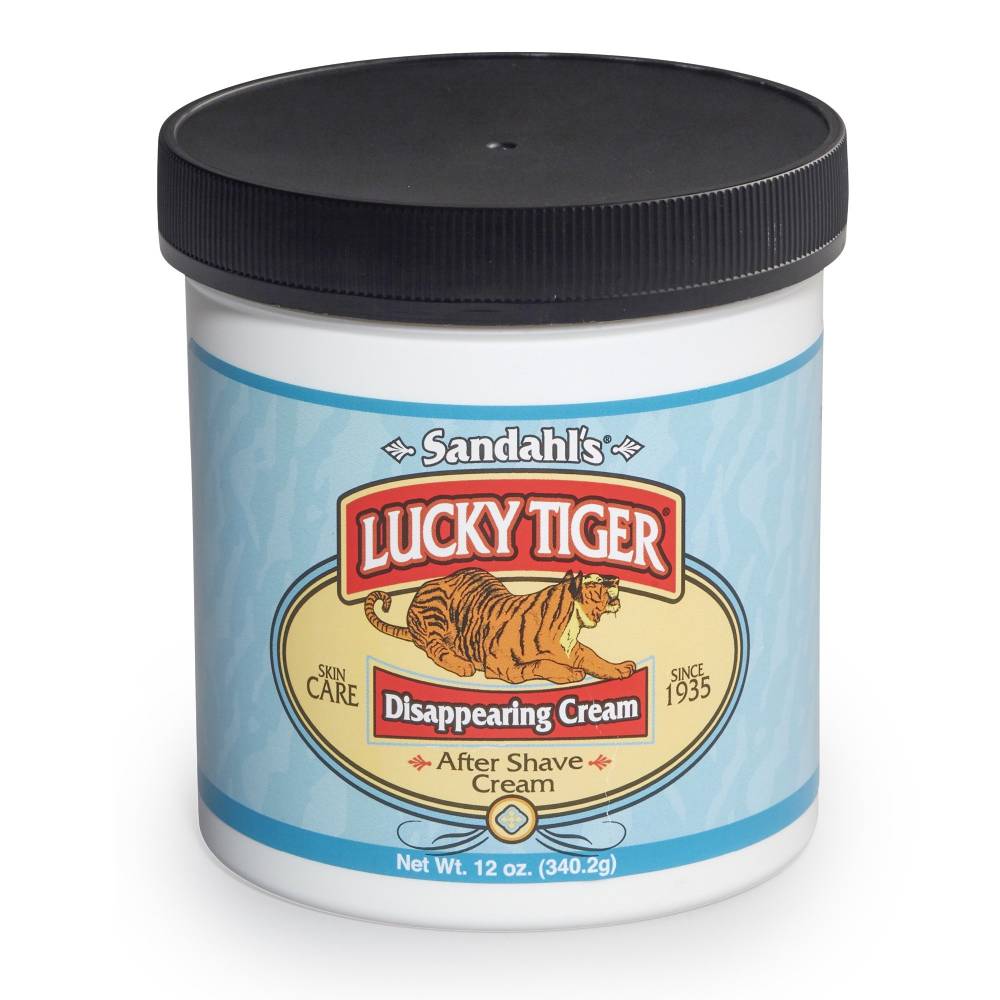 LUCKY TIGER After Shave Cream - Disappearing Menthol Cream 12oz.