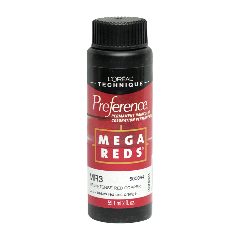 LOREAL Technique Preference Mega Reds - Medium Intense Red Copper MR3 2oz