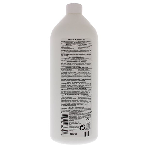 MATRIX - Cream Developer 10 Volume 32oz.