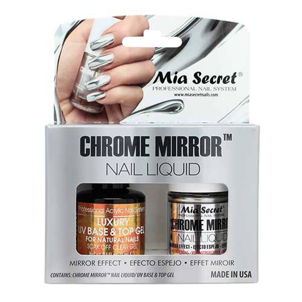 MIA SECRET - Chrome Mirror Nail Liquid Duo Pack