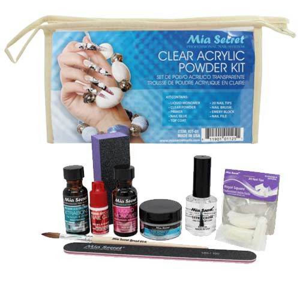 MIA SECRET - Clear Acrylic Powder Kit