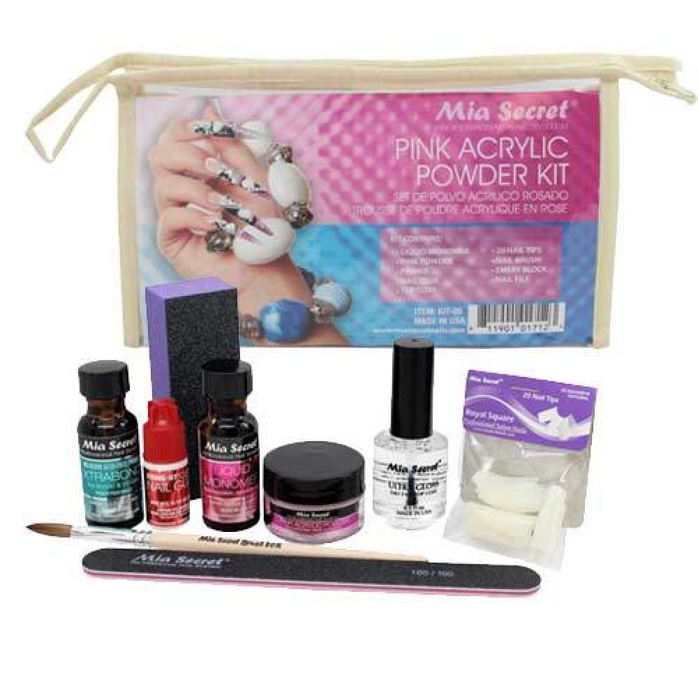 MIA SECRET - Pink Acrylic Powder Kit