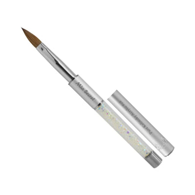 MIA SECRET - Premier Kolinsky Nail Brush #8 Silver