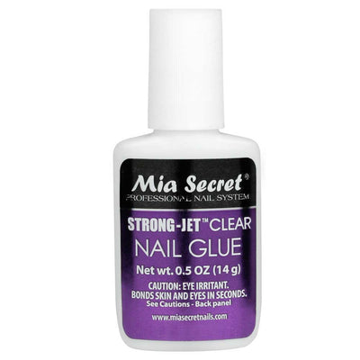 MIA SECRET - Strong Jet Clear Nail Glue 0.5oz.