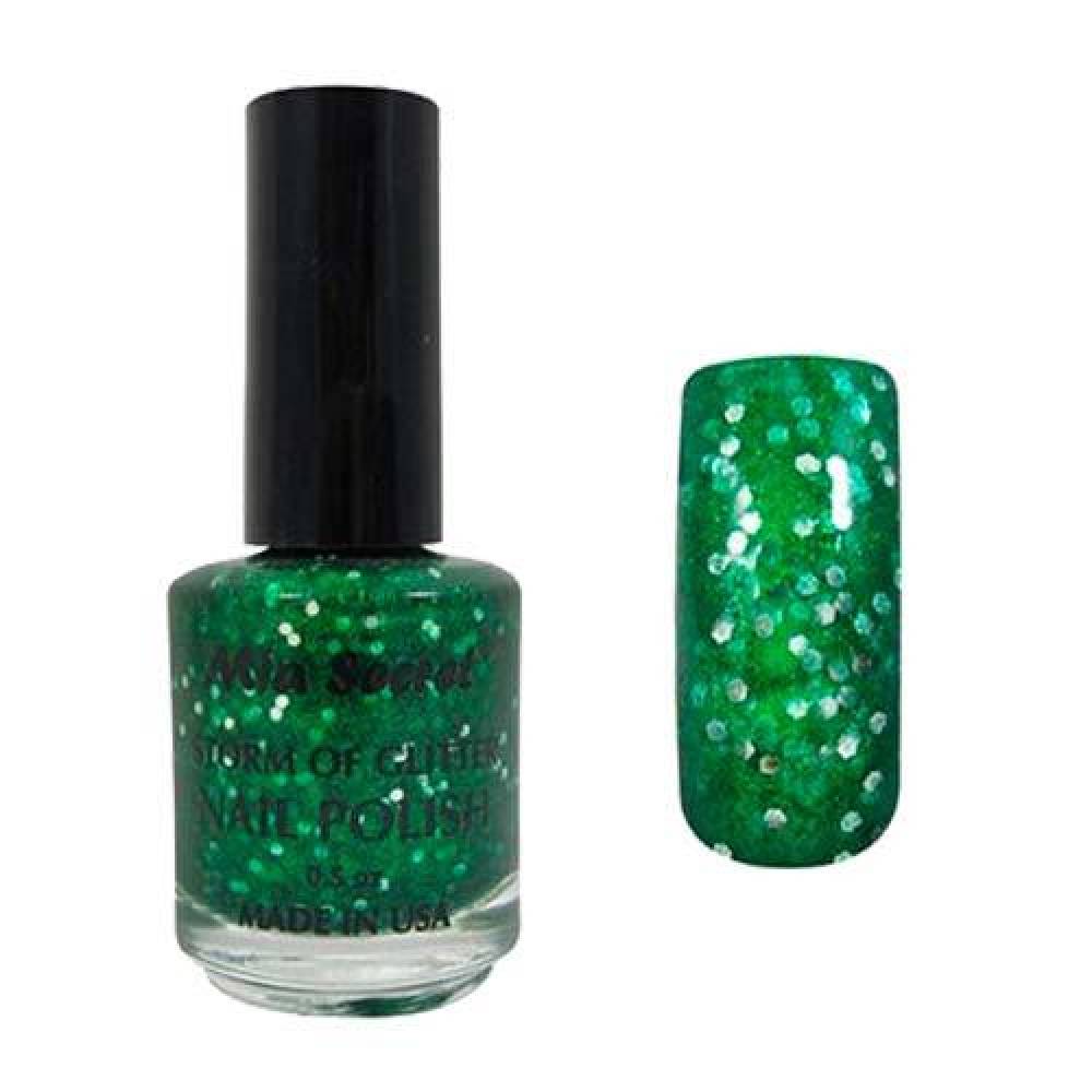 MIA SECRET Glitter Ink Nail Polish - Green 0.5oz.