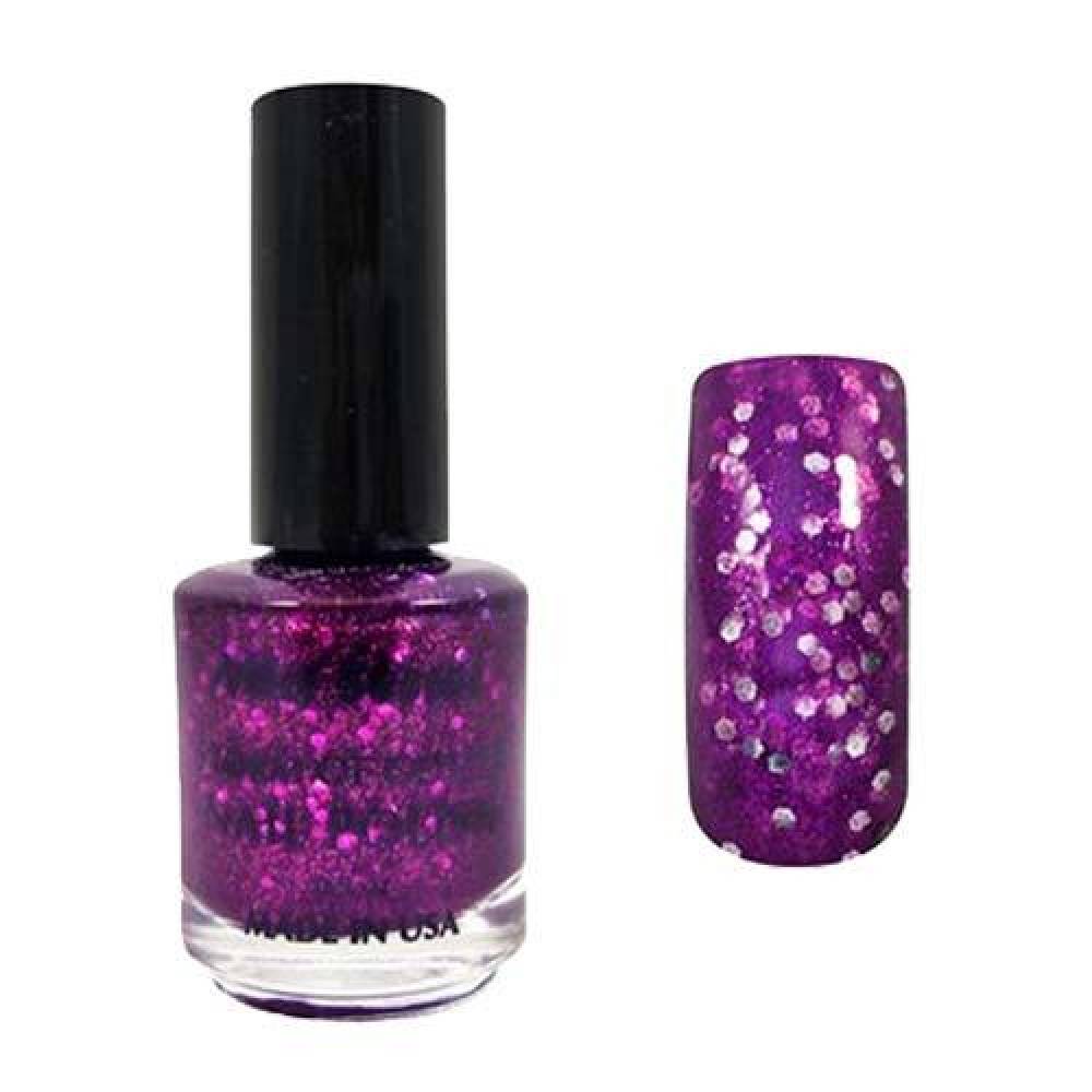 MIA SECRET Glitter Ink Nail Polish - Purple 0.5oz.