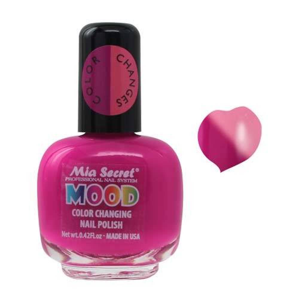 MIA SECRET Mood Nail Polish - Fuchsia-Pink 0.5oz.