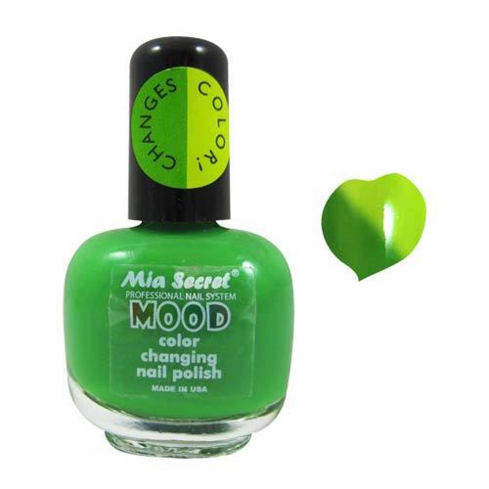 MIA SECRET Mood Nail Polish - Green-Yellow 0.5oz.