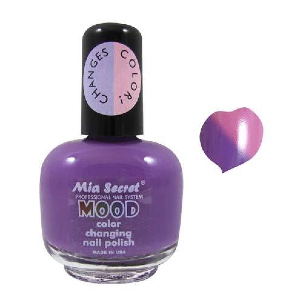 MIA SECRET Mood Nail Polish - Purple-Pink 0.5oz.