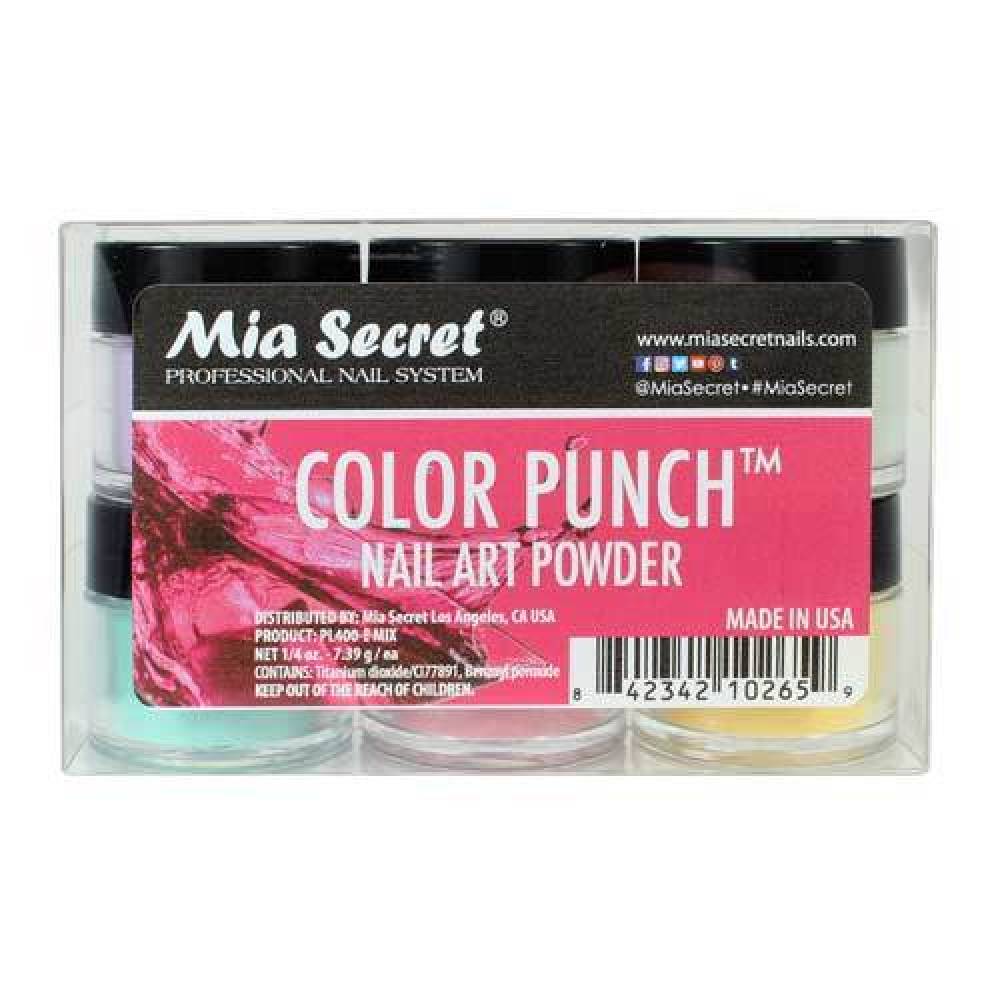 MIA SECRET Nail Art Powder - Color Punch Collection