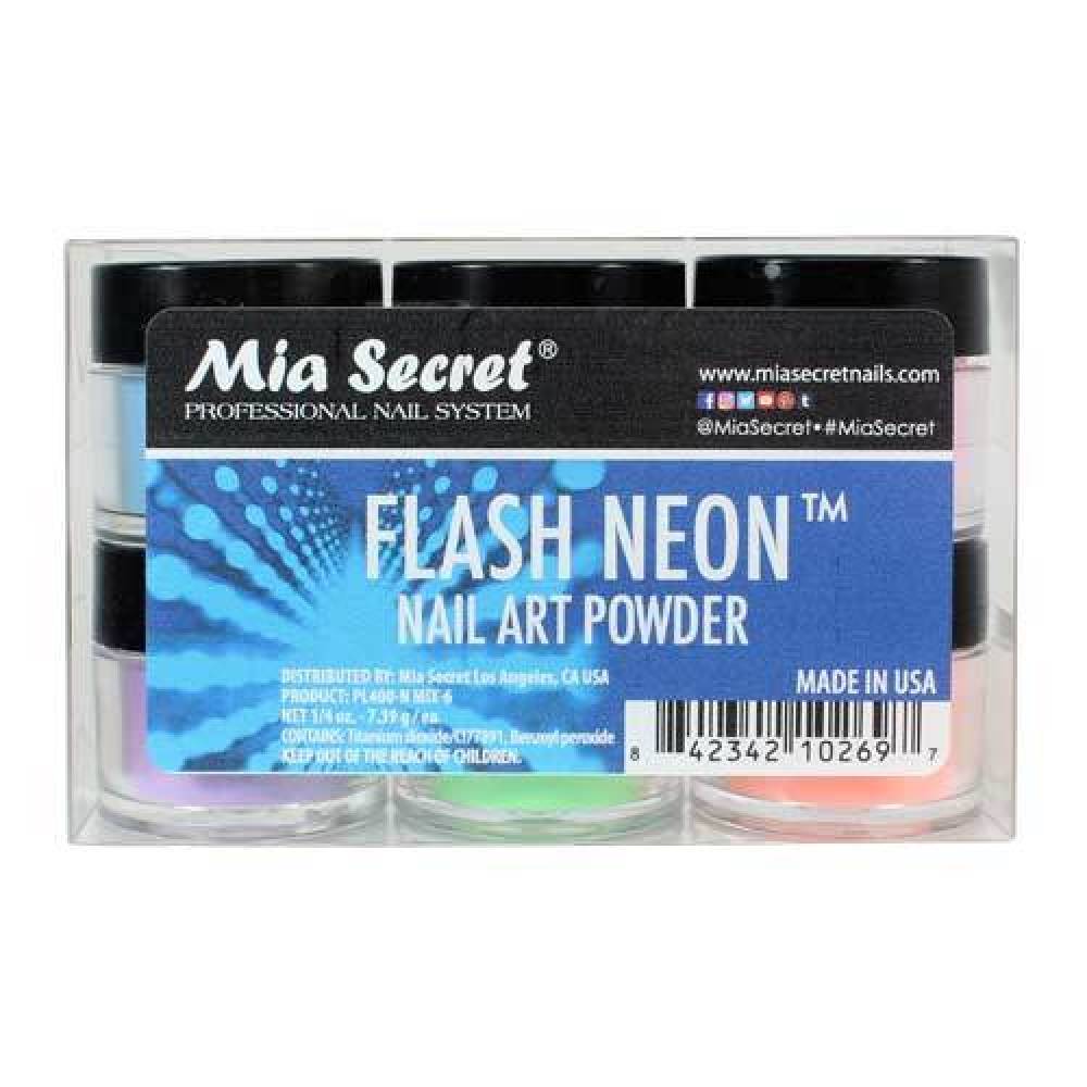 MIA SECRET Nail Art Powder - Flash Neon Collection