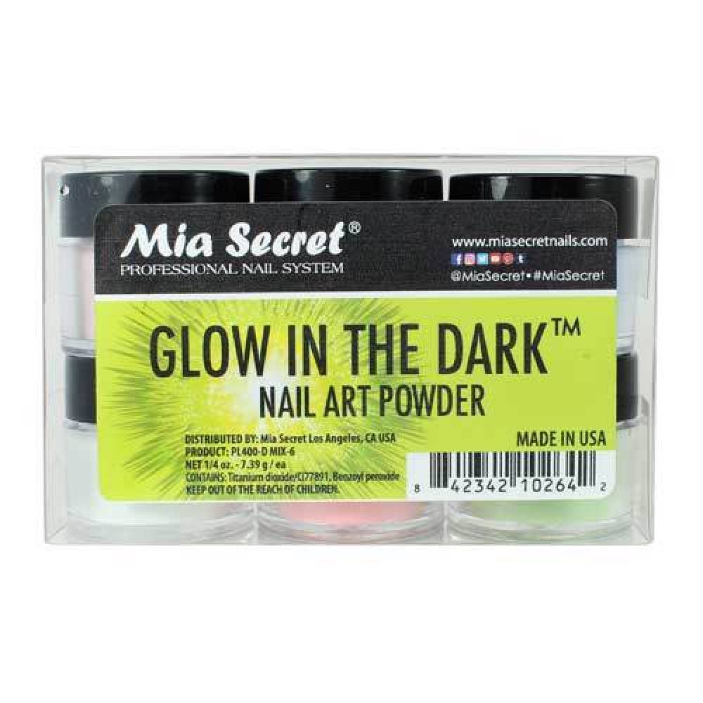 MIA SECRET Nail Art Powder - Glow In The Dark Collection