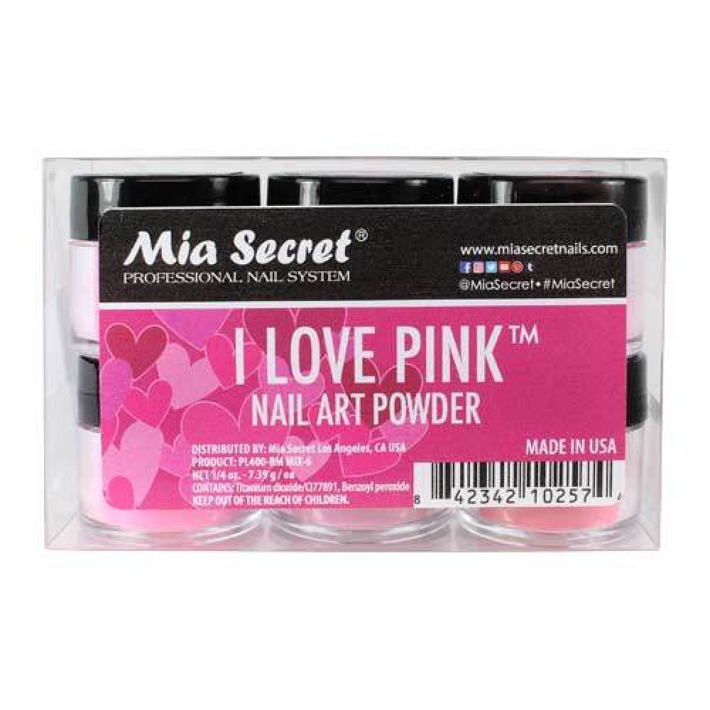 MIA SECRET Nail Art Powder - I Love Pink Collection