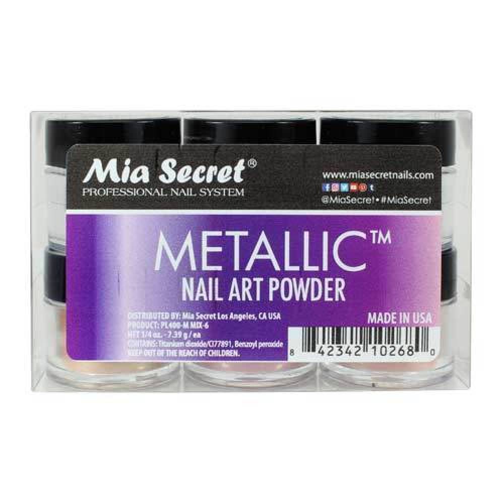 MIA SECRET Nail Art Powder - Metallic Collection
