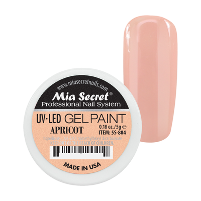 MIA SECRET UV/LED Gel Paint - Apricot 0.18oz./5g.