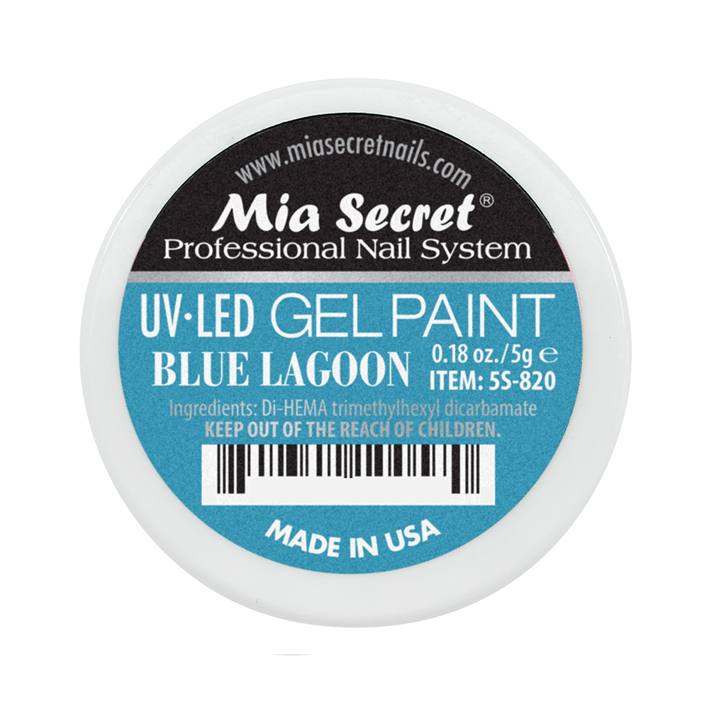 MIA SECRET UV/LED Gel Paint - Blue Lagoon 0.18oz./5g.