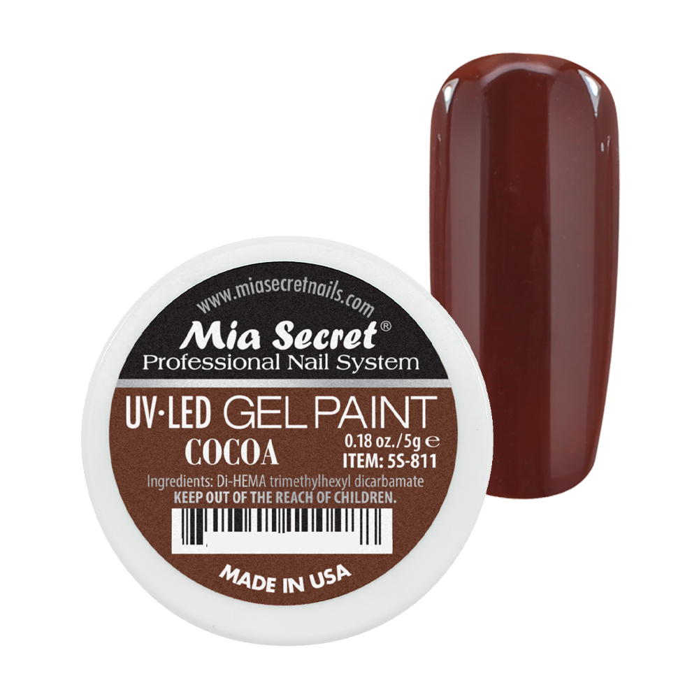 MIA SECRET UV/LED Gel Paint - Cocoa 0.18oz./5g.