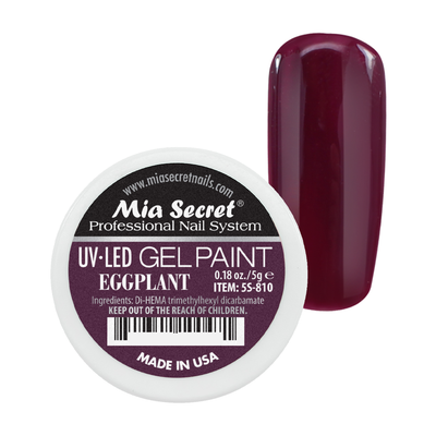 MIA SECRET UV/LED Gel Paint - Eggplant 0.18oz./5g.