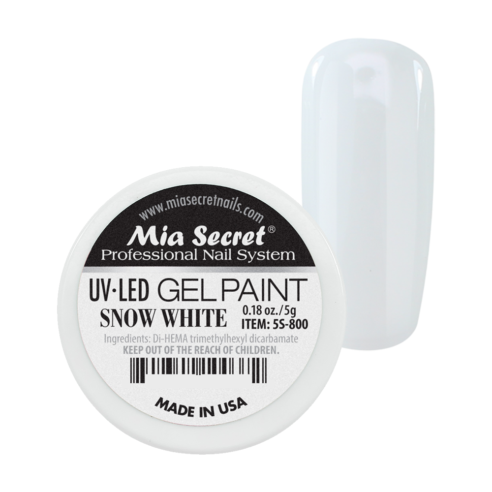 MIA SECRET UV/LED Gel Paint - Snow White 0.18oz./5g.