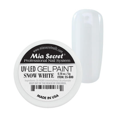 MIA SECRET UV/LED Gel Paint - Snow White 0.18oz./5g.