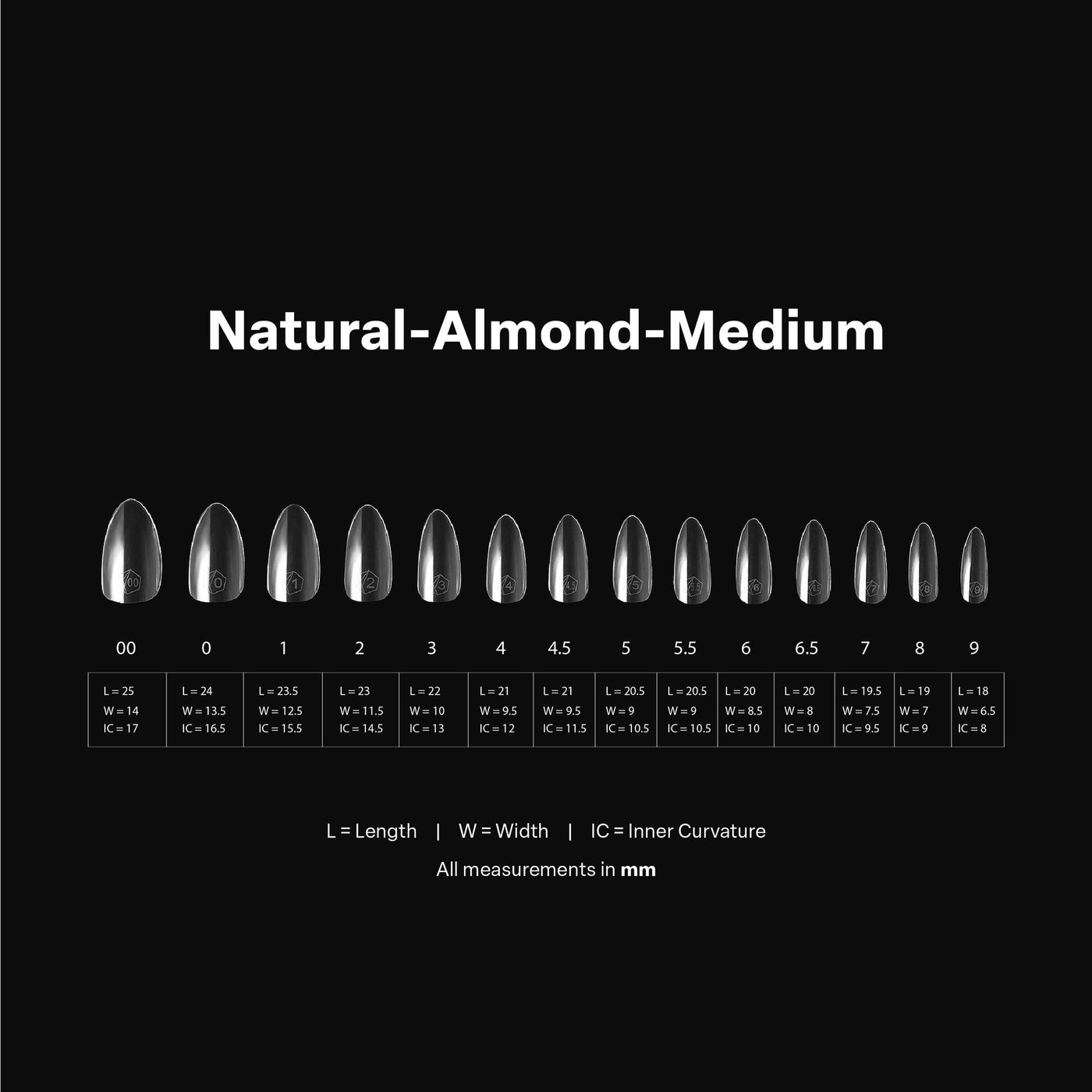 APRES - Gel-X Natural Almond Medium 2.0 Box of Tips 14 sizes