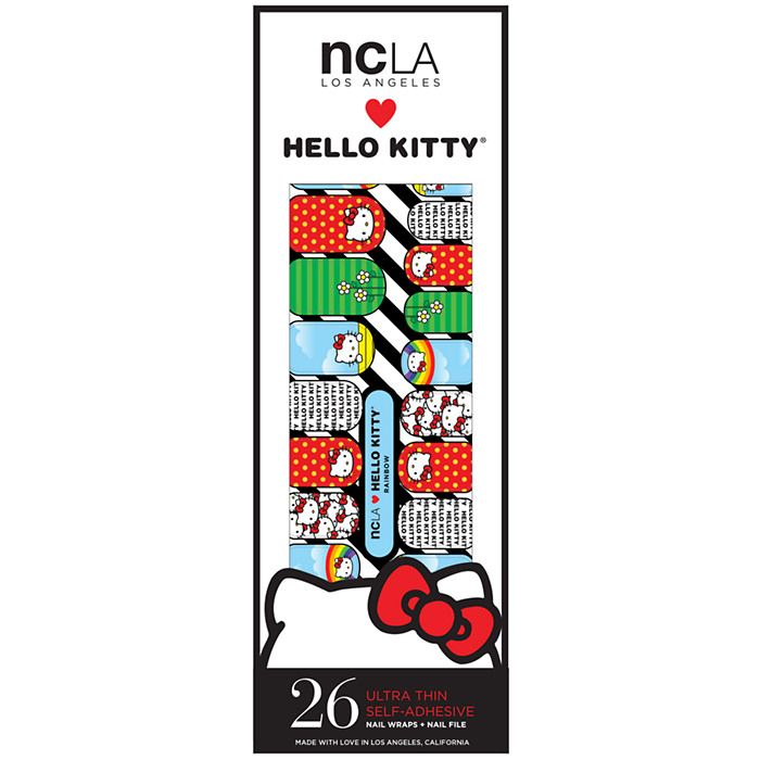 NCLA Hello Kitty Nail Wraps - Rainbow