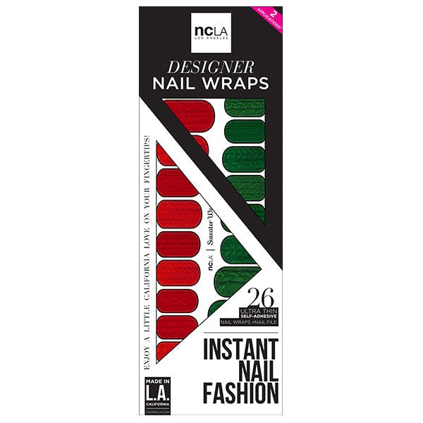 NCLA Designer Nail Wraps - Xmas Sweater Weather