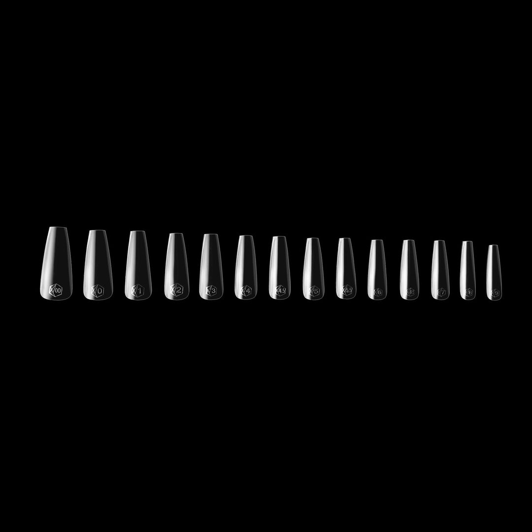 APRES - Gel-X Natural Coffin Long 2.0 Box of Tips 14 sizes