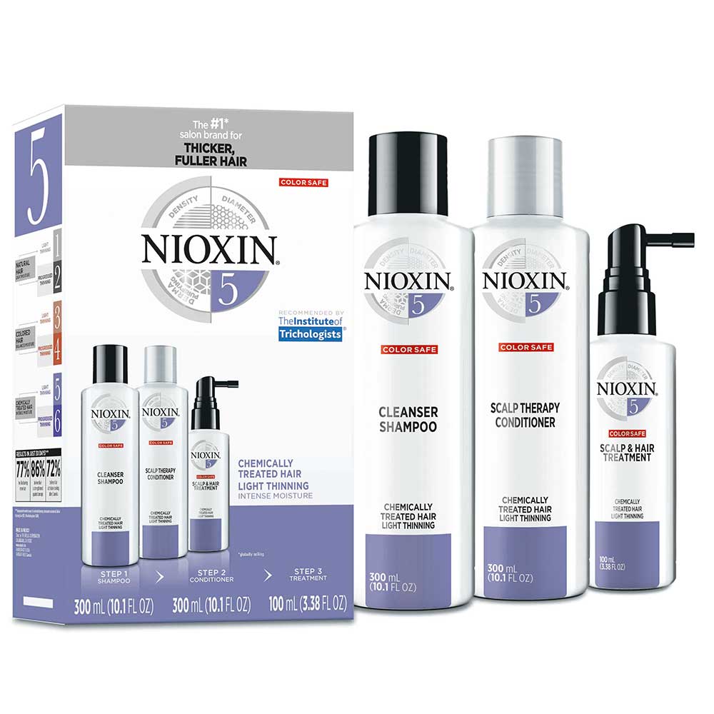 Nioxin - Kit System 5 for Bleached / Chemically Treated Hair with Light Thinning
