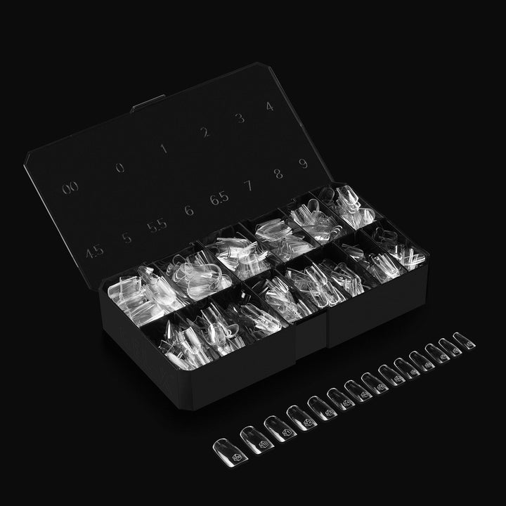 APRES - Gel-X Natural Square Medium 2.0 Box of Tips 14 sizes