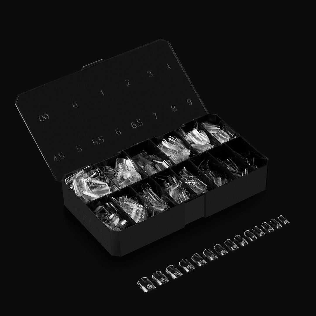 APRES - Gel-X Natural Square Short 2.0 Box of Tips 14 sizes