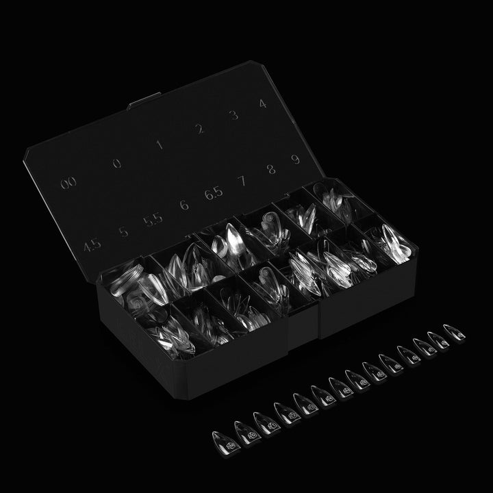 APRES - Gel-X Natural Stiletto Medium 2.0 Box of Tips 14 sizes
