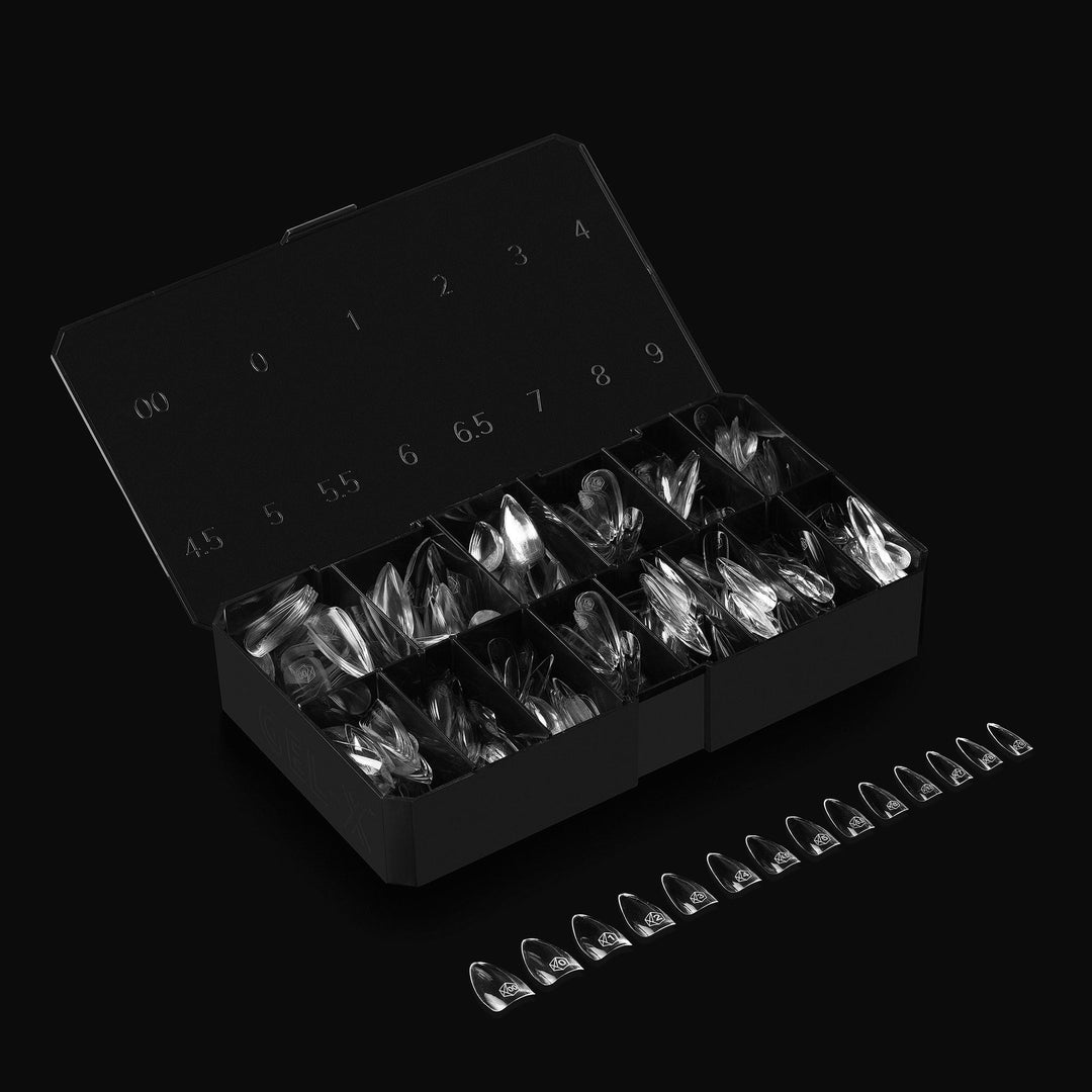 APRES - Gel-X Natural Stiletto Short 2.0 Box of Tips 14 sizes