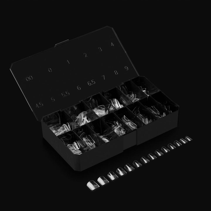 APRES - Gel-X Natural Square Extra Short 2.0 Box of Tips 14 sizes