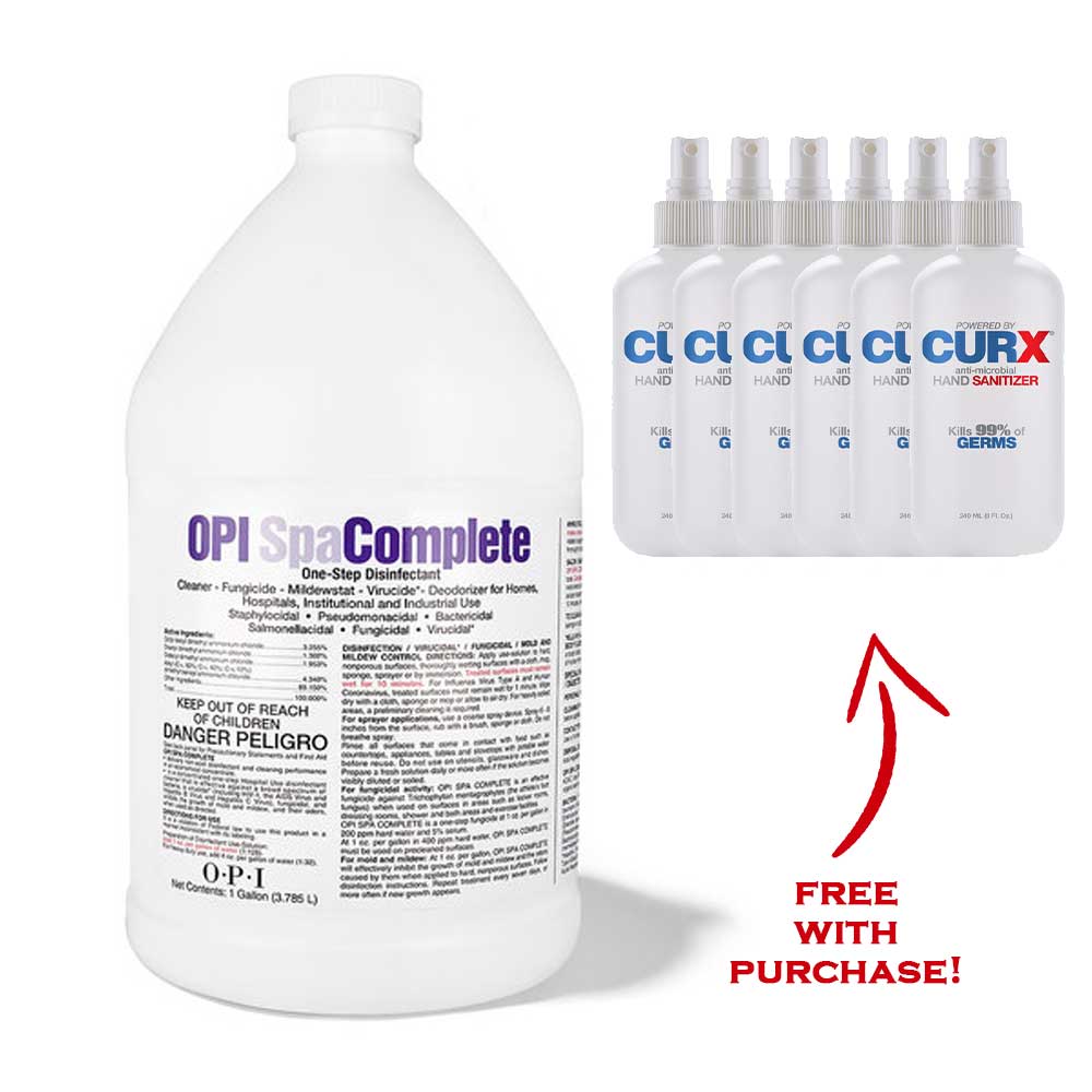 OPI - Spa Complete Gallon (Get 6 CURX Hand Sanitizer Spray FREE w/purchase)
