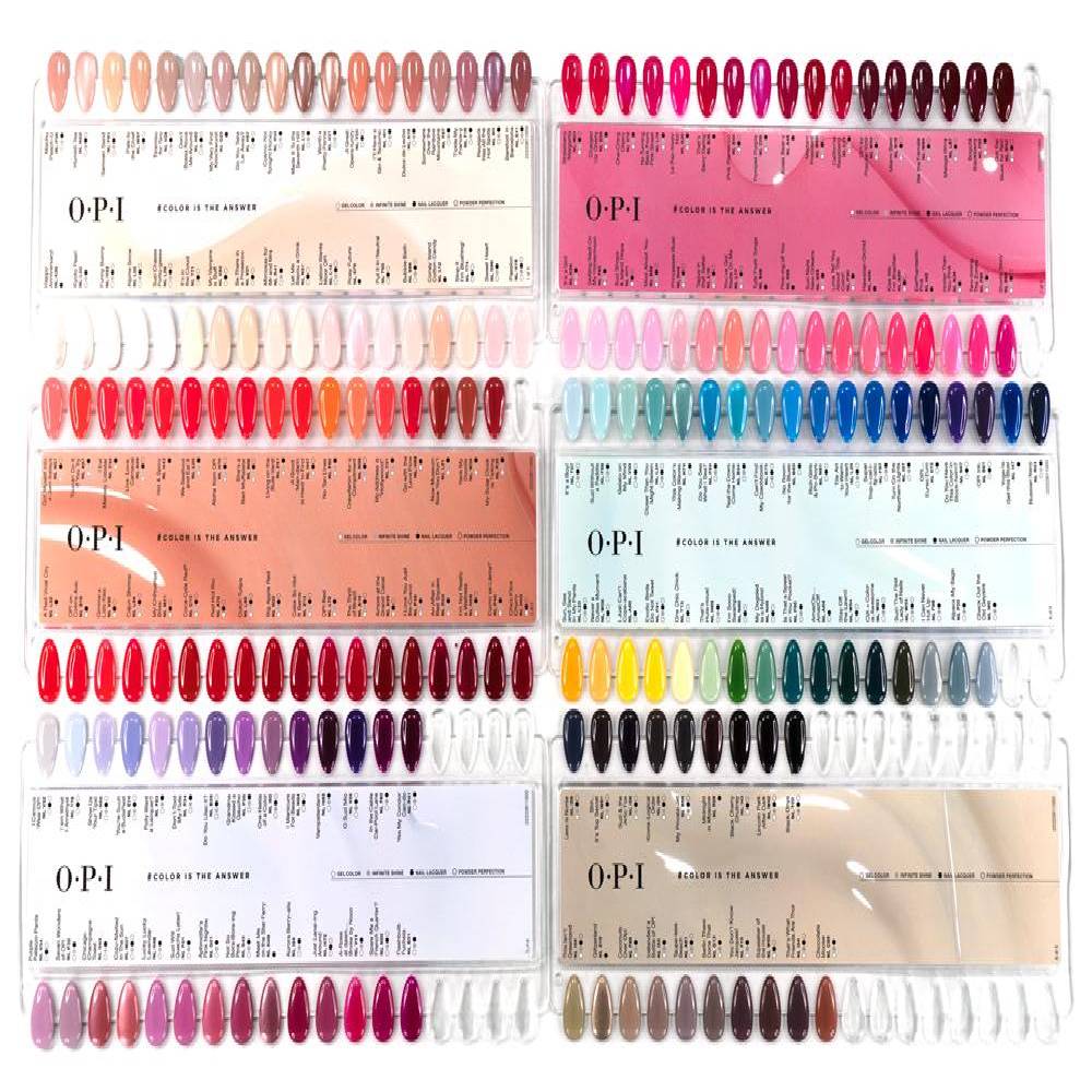 OPI Color Swatch Sample Nail Pallet