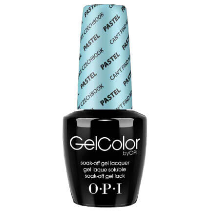 OPI GEL *OLD BOTTLE*- DISCONTINUED Can't Find My Czechbook (PASTEL) GC 101