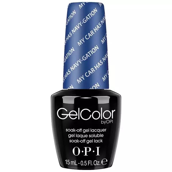OPI GEL *OLD BOTTLE* - DISCONTINUED My Car Has Navy Gation GC A76