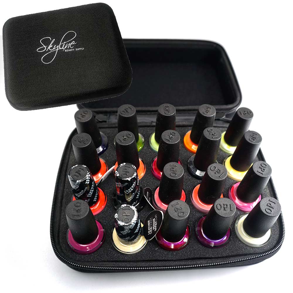 OPI Polish 20pcs + SKYLINE Polish Travel Case Skyline Beauty Supply