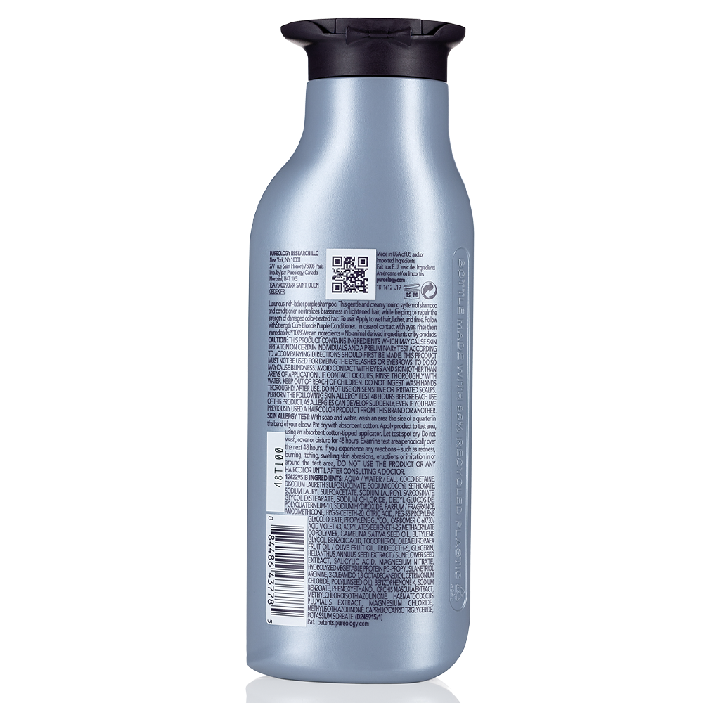 PUREOLOGY - Strength Cure Blonde Shampoo 9oz.