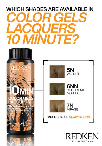 REDKEN - Color Gels Lacquers 10 Minute Express Permanent Liquid Color 2oz.