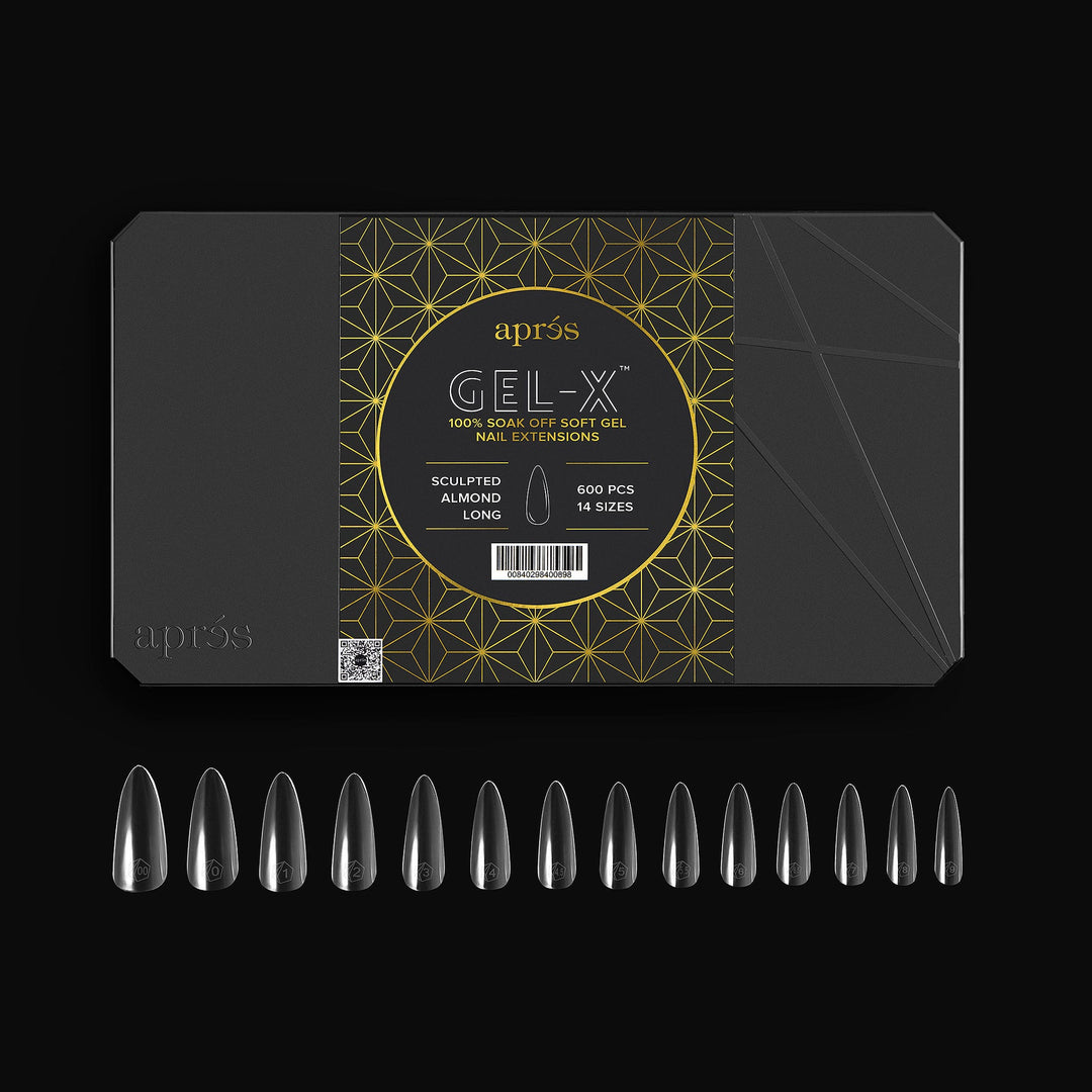 APRES - Gel-X Sculpted Almond Long 2.0 Box of Tips 14 sizes