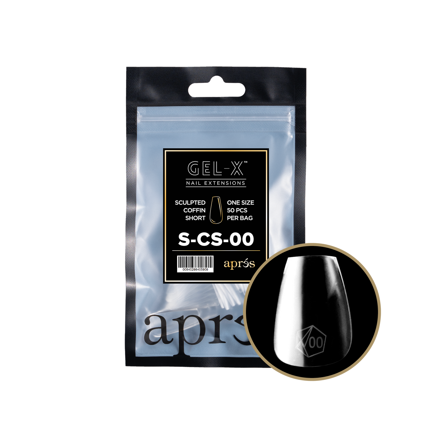 APRES - GEL-X® SCULPTED COFFIN SHORT REFILL BAG 2.0