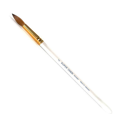 SUPER CHERI - Kolinsky Acrylic Brush #14 (Clear)